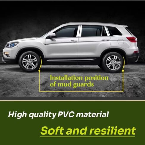 واقي الطين Vinomkii متوافق مع Hyundai Santa fe 2013 2014 2015 2016-2022 2023 مع 4 قطع من الطين الأمامي والخلفي وواقي الطين in Kuwait