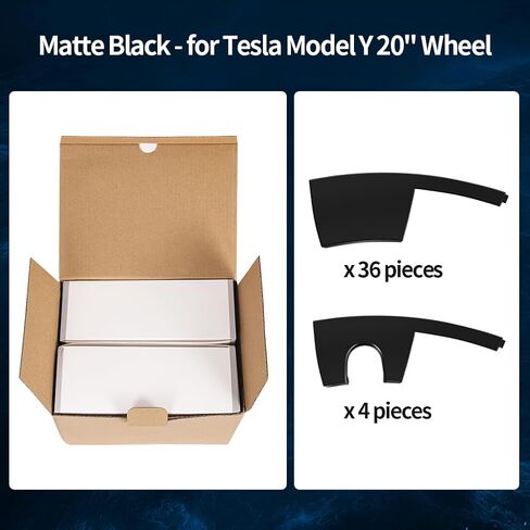 XLONYJT Tesla Model Y غطاء العجلة (مجموعة من 4)، واقي حافة العجلة قابل للاستبدال طراز Tesla Y 20 بوصة، مجموعة عجلات تبريد للرجال والنساء in Kuwait