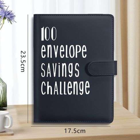 100 Envelopes Money Saving Challenge, A5 Envelope Challenge Saving Binder,Money Saving Binder,Budget Book with Cash Envelopes for Saving $5050, Money Savings Challenges Binder and Budget Binder in Saudi Arabia