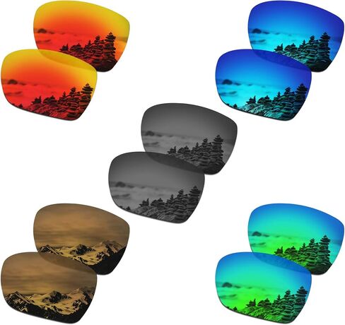 SmartVLT Set of 5 Men's Replacement Lenses for Oakley Dispatch 1 OO9090 Sunglass Combo Pack S02 in Saudi Arabia