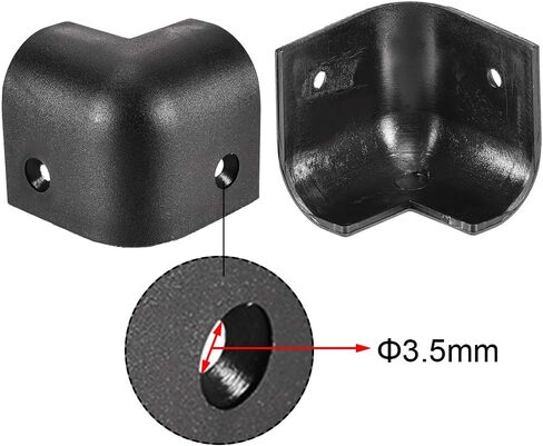 واقيات زوايا مكبر الصوت من uxcell، خزائن حافة مكبر الصوت، حافظة حماية زاوية قابلة للتكديس، 8 قطع in Saudi Arabia