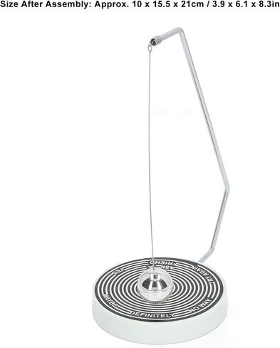 كرة اتخاذ القرار المغناطيسية من Atyhao، ألعاب كروية متأرجحة لقرار الإرتفاع المغناطيسي لتزيين مكتب المكتب (أسود وأبيض) in Kuwait