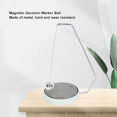 كرة اتخاذ القرار المغناطيسية من Atyhao، ألعاب كروية متأرجحة لقرار الإرتفاع المغناطيسي لتزيين مكتب المكتب (أسود وأبيض) in Kuwait