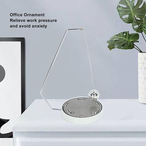 كرة اتخاذ القرار المغناطيسية من Atyhao، ألعاب كروية متأرجحة لقرار الإرتفاع المغناطيسي لتزيين مكتب المكتب (أسود وأبيض) in Kuwait