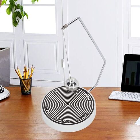 كرة اتخاذ القرار المغناطيسية من Atyhao، ألعاب كروية متأرجحة لقرار الإرتفاع المغناطيسي لتزيين مكتب المكتب (أسود وأبيض) in Kuwait