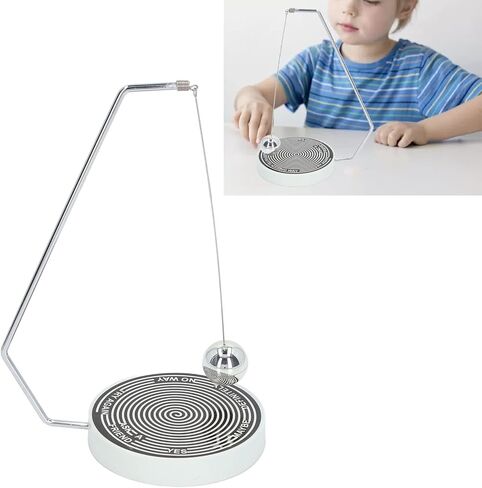 كرة اتخاذ القرار المغناطيسية من Atyhao، ألعاب كروية متأرجحة لقرار الإرتفاع المغناطيسي لتزيين مكتب المكتب (أسود وأبيض) in Kuwait