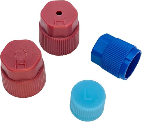 VOTNMIC Air Conditioning Valve Core Kit,Cap & Valve Air Conditioning System Seal Cap A/C R12 R134a Refrigeration A/C Valve Core Rmoval Tool HVAC AC Systems Charging Port Seal Caps Kit in Saudi Arabia