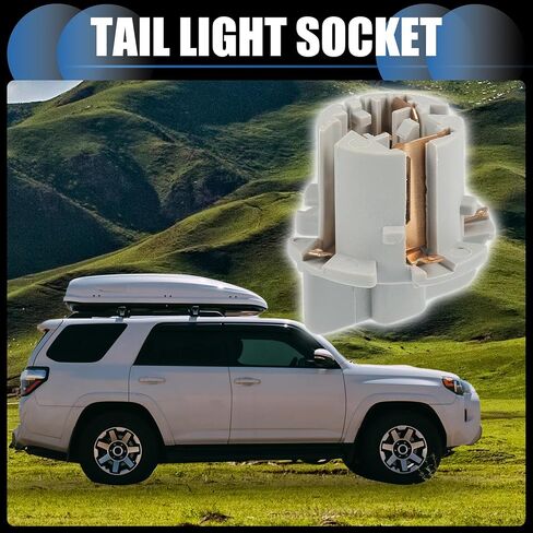 مقبس ضوء خلفي، مجموعة موصل مصباح ركن السيارة رقم 9007560057 لسيارة TOYOTA 4RUNNER 2003-2009 رمادي، قطعتان in Kuwait