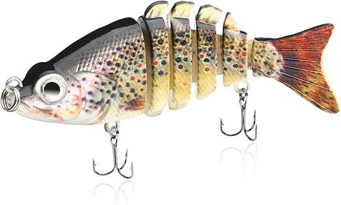 ANNIBBY Fishing Lures for Bass Multi Jointed Swimbaits Slow Sinking Bionic Swimming Lures Freshwater/Saltwater Bass Fishing Lures Kit Lifelike in Saudi Arabia