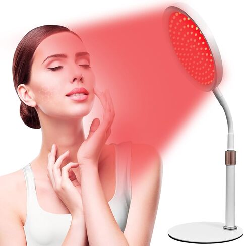 DGK Therapeutic Infrared Lamp,Red Light Therapy Light with Adjustable Height Base,Red Light Therapy for Face and Neck in Saudi Arabia