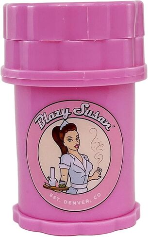 مطحنة أعشاب بلازي سوزان كبيرة الحجم - 4 قطع (وردي) in Kuwait