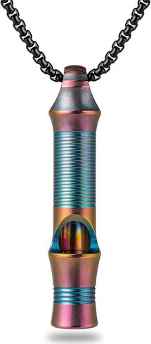 TISUR التيتانيوم سلسلة المفاتيح في حالات الطوارئ قلادة صافرة التيتانيوم الثقيلة حلقات مفاتيح دوارة in Kuwait