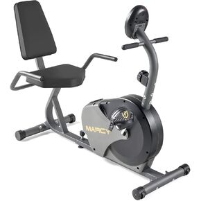 Marcy Magnetic Recumbent Bike with Adjustable Resistance and Transport Wheels NS-716R, 11.00 x 22.00 x 31.00" in Kuwait