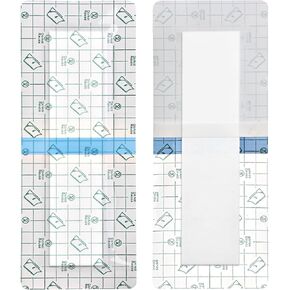 Waterproof Incision Bandages for Knee Replacement Knee Surgery Recovery Shower Cover Large Wound Shower Protector Adheisve Island Dressing Bandaid 4 x 6 Inch (Pack of 14) in Kuwait