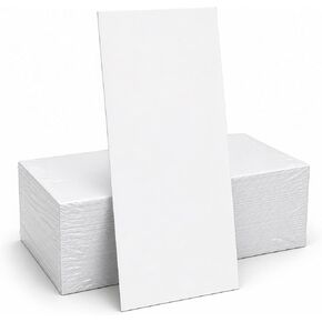 Business Note Cards, 4" x 9" 80lb White - 250 Note Cards - Blank White Cards for Thank You, Note Cards, Menu Cards for Wedding, Bars & Restaurants in Kuwait