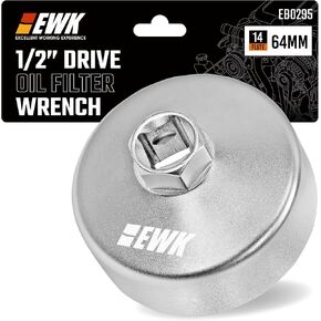 EWK 64 مم 14 مزمار مفتاح فلتر زيت من الفولاذ الكربوني لسيارة تويوتا كامري، تندرا، تاكوما، كورولا/هوندا/لكزس in Kuwait