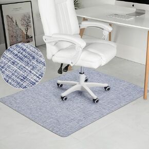 Chair Mat for Hardwood Floor, 36" x 48" Heavy Duty Office Chair Mat for Rolling Chairs, Anti Slip, Computer Desk Chair Mat, Floor Protector for Home Office, Black&Grey in Kuwait