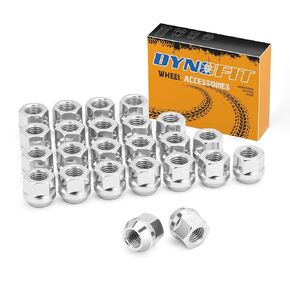 dynofit 14x1.5 aftermarket Wheel Lug Nuts, 24pcs M14-1.5 21mm Heigh Open end conical lugnuts for C1500 Tahoe,GM Sierra 1500,Chry-sler 300 and More Wheels in Kuwait