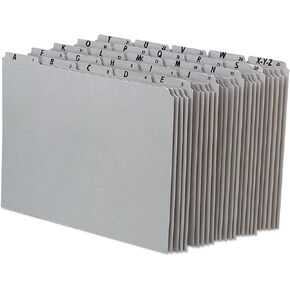 Pendaflex A-Z علامة تبويب علوية رمادية معاد تدويرها، أدلة ملفات 1/5 علامات تبويب، حرف، 25/مجموعة (PN925) in Kuwait