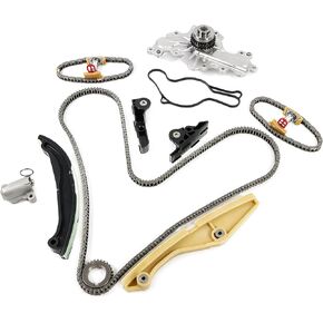 Engine Timing Chain Kit Fits for Colbat Equinox HHR Malibu 2.0L 2.2L 2.4L, for LaCrosse Regal Verano, for Terrain for Pontiac-G5 G6, for Saturn-Aura Sky 2.4L, 1-Year Warranty in Kuwait
