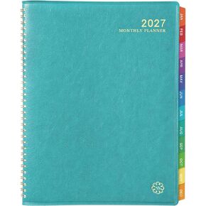 2025-2026 Monthly Planner - 2025-2026 Planner from Jul. 2025 - Dec. 2026, 9" x 11", Leather Calendar Planners with Tabs and Twin-Wire Binding in Kuwait