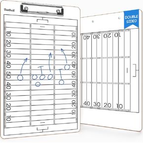 SCRIBBLEDO Football Dry Erase Board for Coaches 15x9 Double Sided Football Whiteboard Coaching Clipboard Equipment Football Accessories The Perfect Coach Gifts in Kuwait
