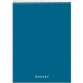 TOPS Docket Quadrille Pad, Wire Bound, 8-1/2 x 11-3/4 Inches, Quad Rule (4 x 4), White Paper, Black Covers, 70 Sheets per Pad (63801) in Kuwait