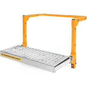 MAXXHAUL 50694 21-1/2" x 7.3" خطوة خدمة إطار الشاحنة قابلة للتعديل مع منصة مضادة للانزلاق قابلة للطي بسعة 300 رطل in Kuwait