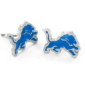 أقراط Aminco NFL Detroit Lions Logo Post متعددة الألوان، 2.5 in Kuwait