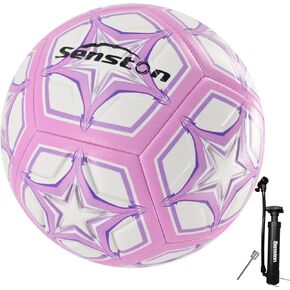Senston Soccer Ball Size 4 & Size 5 for Kids and Adult Training Ball Official Match Football Balls with Pump in Kuwait