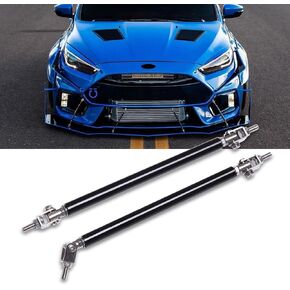 DREAMIZER 2× Universal Front Bumper Lip Support Splitter Rods Adjustable 10"-13" Strut Tie Bar Support Car Body Kit Support Rear Wing Strut Rod for Sports Car Street Car - Carbon Fiber in Kuwait