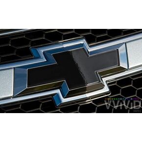 شعار تغليف السيارة من الفينيل VViViViViViViD، أسود لامع، متوافق مع شعار Chevy Bowtie (بكلان (11.8 بوصة × 4 بوصة)) in Kuwait