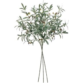 SHACOS 4 PCS Artificial Olive Branches with Olives for Vase Faux Olive Stems Greenery Stem Plant 28 inch Long Olive Tree Branch for Home Wedding Decor in Kuwait