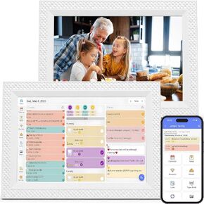 Forc Digital Picture Frame WiFi 10.1 Inch Digital Photo Frame with IPS HD Touch Screen, Electronic Picture Frame, Auto-Rotate, Easy Setup to Share Photos Load from Phone Via APP in Kuwait