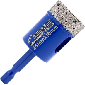 SHDIATOOL Diamond Drill Bits 1-Inch/25mm,Masonry Core Bits for Porcelain Tile Marble Ceramic Granite Quick-fit Shank Diamond Hole Saw for Hand Drills in Kuwait