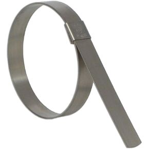 BAND-IT CP28S9 5/8 بوصة عرض × 0.025 بوصة سمك 7 بوصة قطر، 201 مشبك ثقب مركزي من الفولاذ المقاوم للصدأ (25 لكل صندوق) in Kuwait