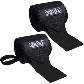 Heavy Duty Wrist Wraps and Lifting Straps - 21" Wrist Wraps for Weightlifting Men and 24" Wrist Straps for Weightlifting with Silicone Grip and Padding - Weight Lifting Wrist Wraps and Deadlift Straps in Kuwait