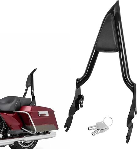 Detachable Rear Passenger Backrest Sissy Bar Compatible With For Touring Road King Street Glide Electra Glide Road Glide FLHR FLHX FLHT FLTR 2009-2023 in Kuwait
