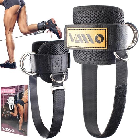 Ankle Straps for Cable Machines,Adjustable Comfort fit Neoprene, Reinforce Double D-Ring - Premium Ankle Cuffs to Improve Abdominal Muscles, Lift The Butts, Tone The Legs for Men & Women in Kuwait