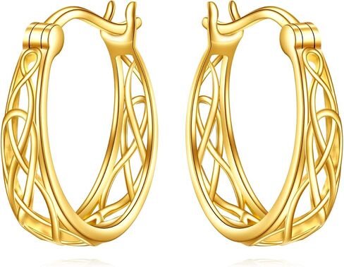 DOVRAN 14K Solid Gold Sunflower Flower Hoops Earrings Small Huggie Earrings for Women Birthday Gifts, Yellow Gold, No Gemstone in Kuwait