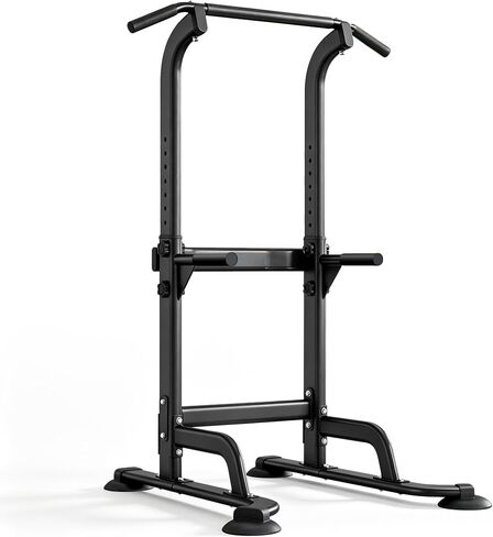 Power Tower Pull Up Bar Dip Station and Height Adjustable Dip Bar Stand, Multi-Function Home Gym Exercise Equipment Strength Training Fitness Workout Station in Kuwait