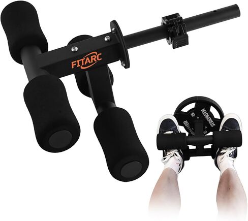 Fitarc Tib Bar، مدرب Tibialis، آلة رفع الساق Tibia Dorsi، معدات الركبتين فوق أصابع القدم لتقوية عضلة الساق/الساق/الكاحل، تناسب لوحات الوزن الأولمبية مقاس 1 بوصة أو 2 بوصة in Kuwait