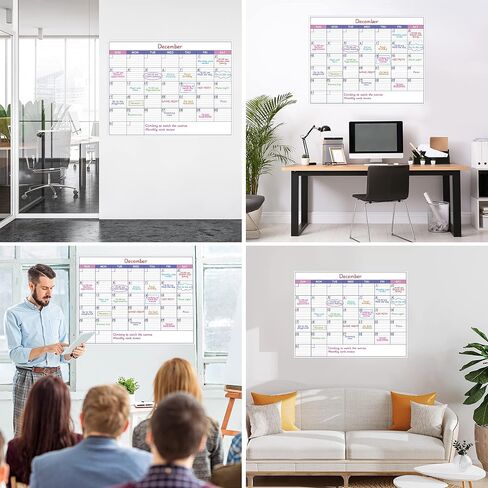 2024-2025 Desk Calendar - 18 Monthly Large Desk/Wall Calendar 2024-2025, Jul 2024 - Dec 2025, 12'' x 17", Tear Off Desk Calendar 2024-2025, Corner Protectors, Hanging Holes, Yearly View in Kuwait