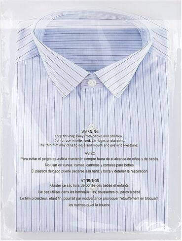 10 Pcs - 18" x 24" Suffocation Warning Self Seal Clear Plastic Poly Bags 1.6 Mil-Removable Adhesive in Kuwait