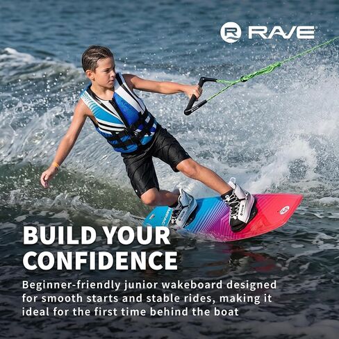 Rave Sports Impact Wakeboard مع حذاء شاحن، برتقالي/أسود (PV1802677) in Kuwait