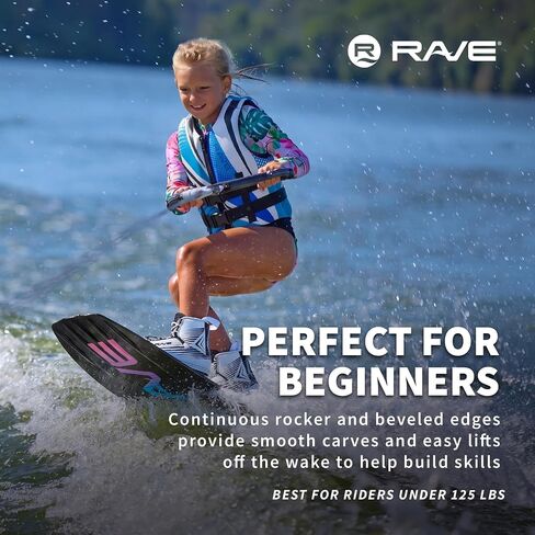 Rave Sports Impact Wakeboard مع حذاء شاحن، برتقالي/أسود (PV1802677) in Kuwait