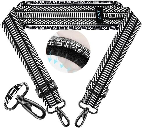 ZINZ 74" Shoulder Strap with Fixed Pad and Dual Balanced Buckles，Gray Flowers in Kuwait