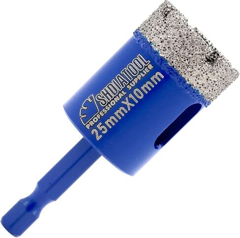 SHDIATOOL Diamond Drill Bits 1-Inch/25mm,Masonry Core Bits for Porcelain Tile Marble Ceramic Granite Quick-fit Shank Diamond Hole Saw for Hand Drills in Kuwait