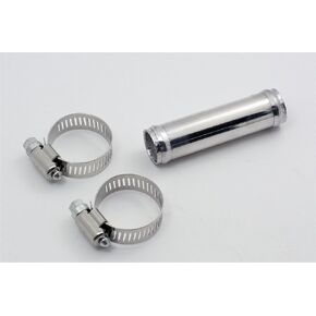 Autobahn88 Aluminum Alloy Hose Joiner Pipe, OD=2.75" (70mm), L 3" (76mm), Glossy Polished, Includes 2 G-Clamps in Kuwait