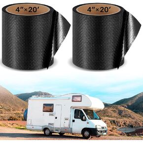 Pushglossy Underbelly Tape 2 Roll 7.87" x 20 ft RV Underbelly Tape RV Roof Tape RV Underbelly Material Seal Tape Mobile Home Belly Wrap Waterproof Fabric Belly Tape in Kuwait